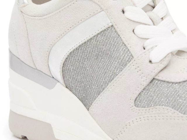 Grey wedge sneaker cheap