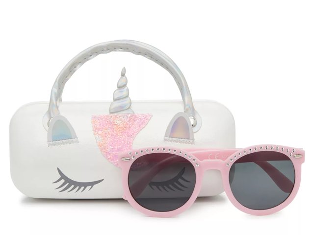 Mix No. 6 Pretty Unicorn Kids Sunglasses Case Set Girl s Light Pink Multicolor Size One Size Sunglasses