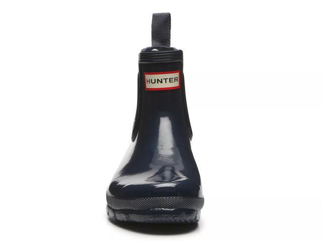 Hunter gloss chelsea boots top