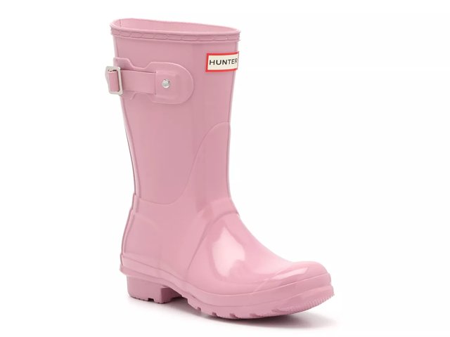 Short gloss rain boots sales