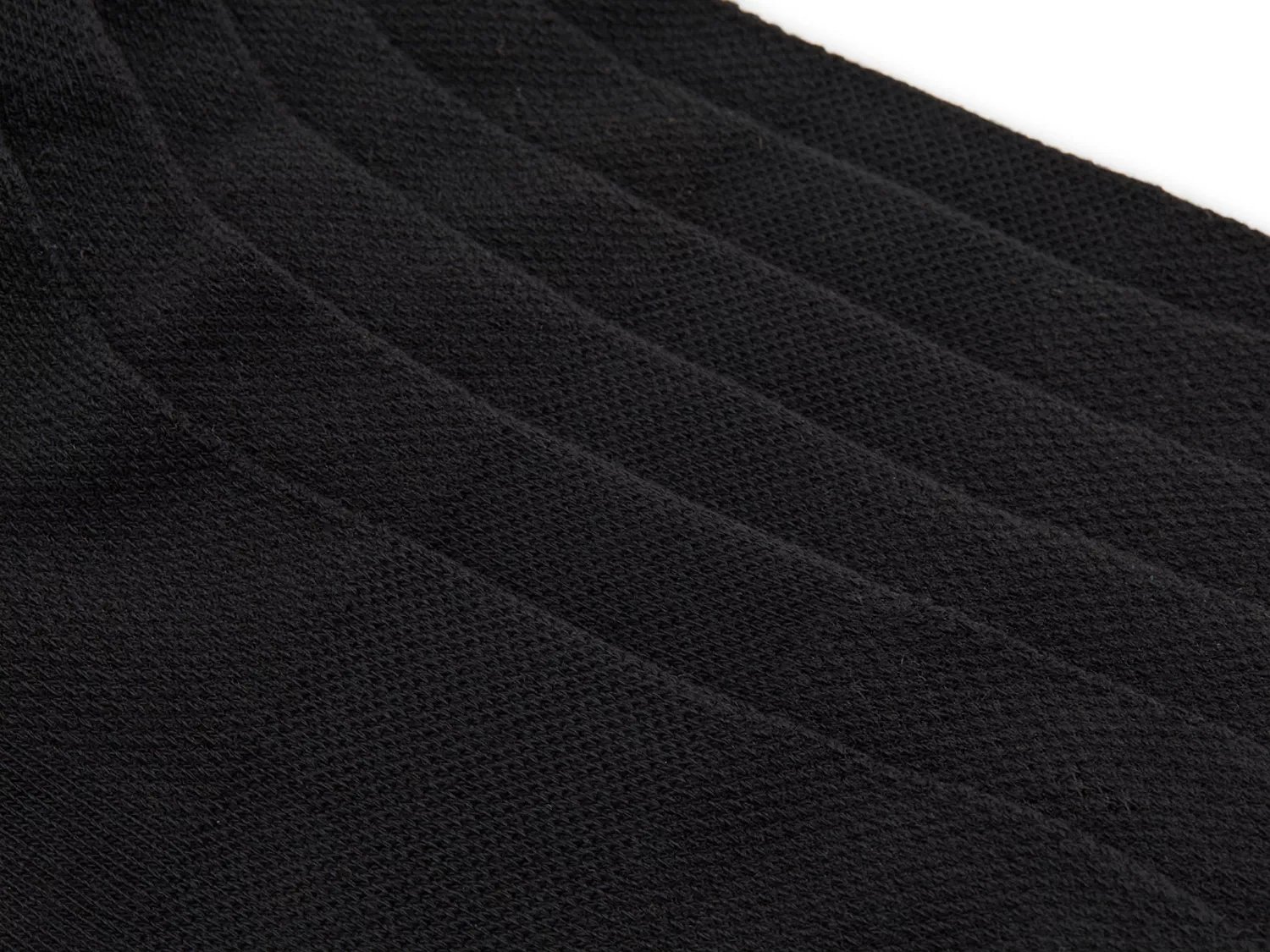 Black Men's Extended Size No Show Socks - 6 Pack
