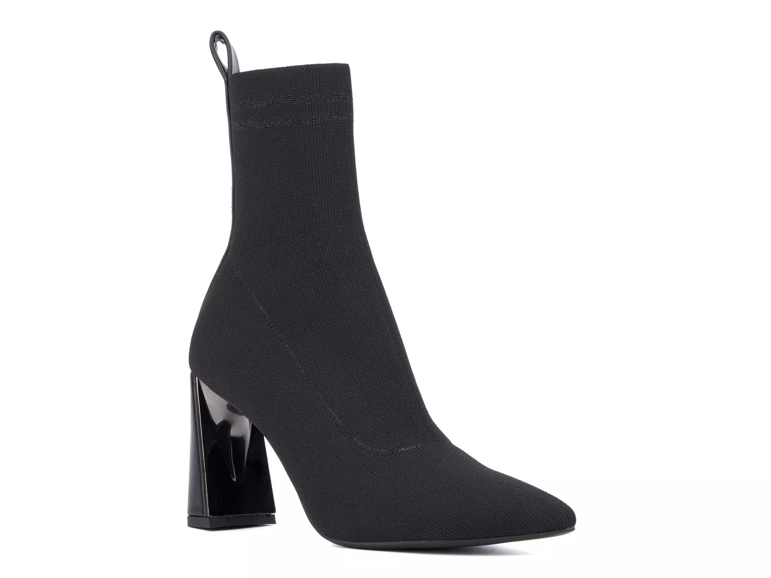 dsw black sock booties