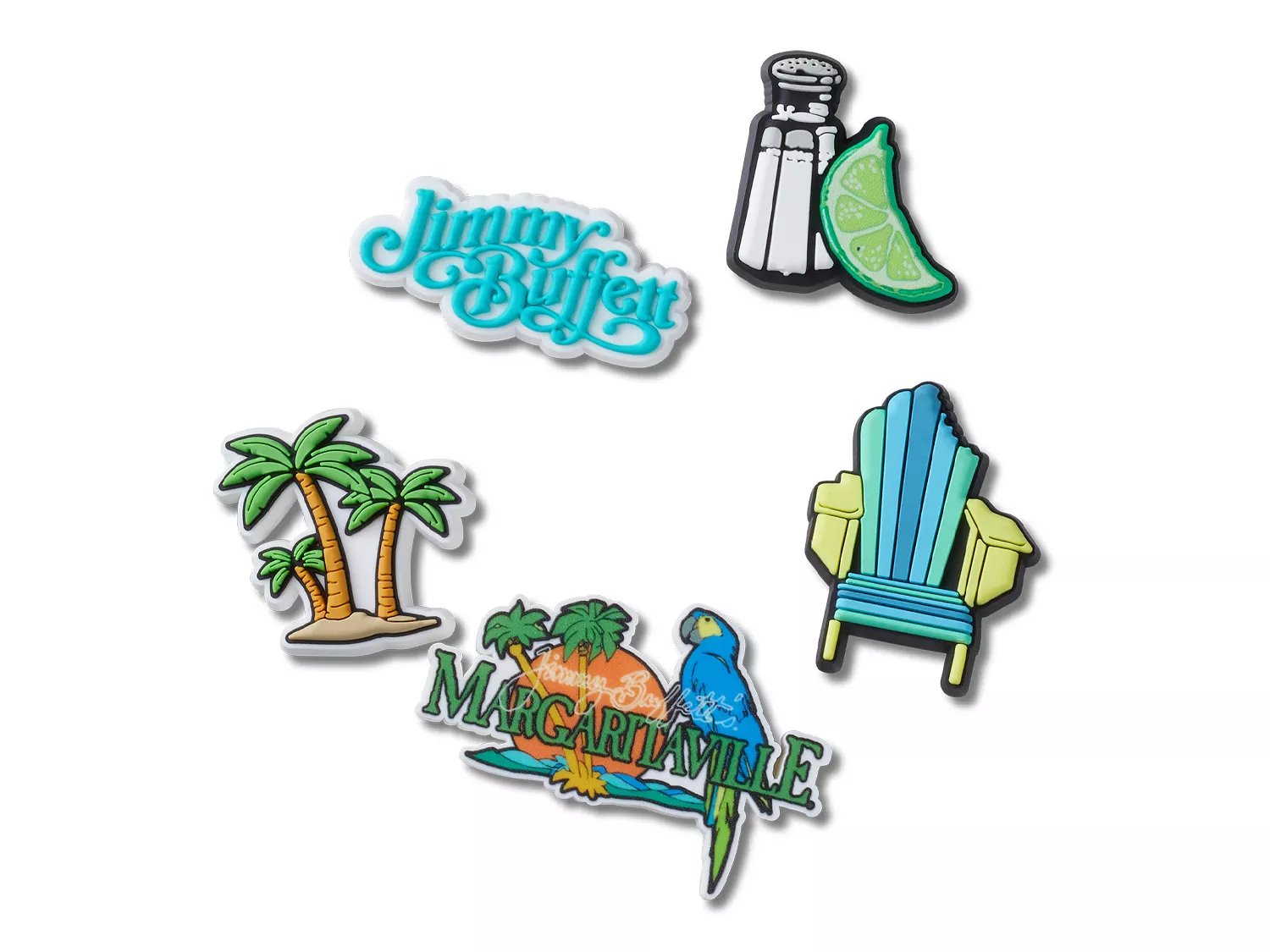Crocs Margaritaville Jibbitz Set 5 Pack Free Shipping DSW