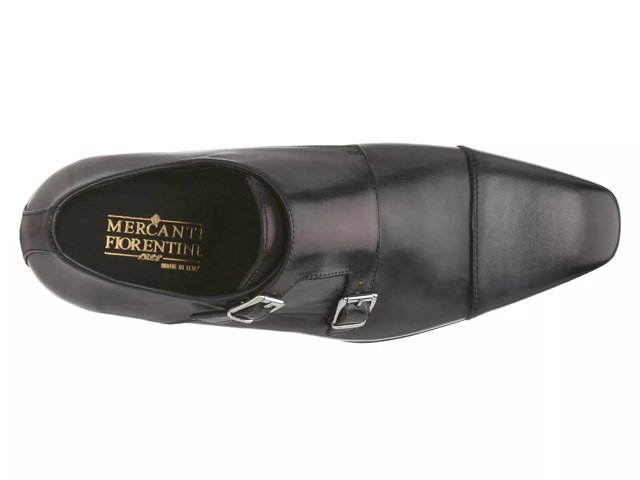 Mercanti Fiorentini Brushed Cap Double Monk Strap Slip On