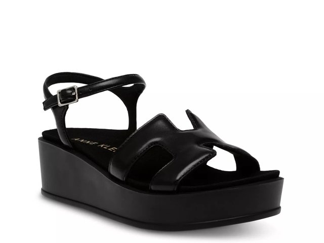 Anne klein black wedges store