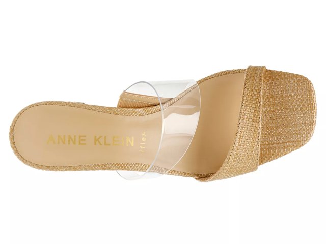 Anne Klein Kassi Sandal Women s Natural Clear Size 8.5 Sandals