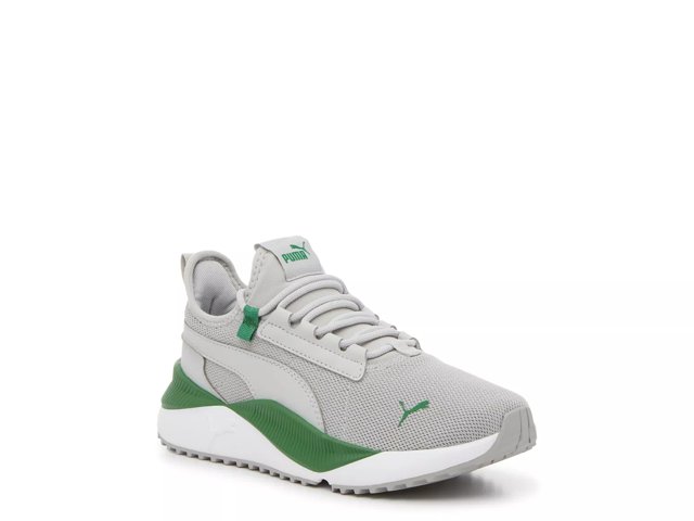 Puma grey and green sneakers shop