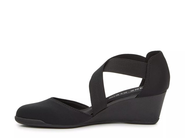 Anne Klein Ted Wedge Pump Women s Black Size 6.5 Pumps Wedge