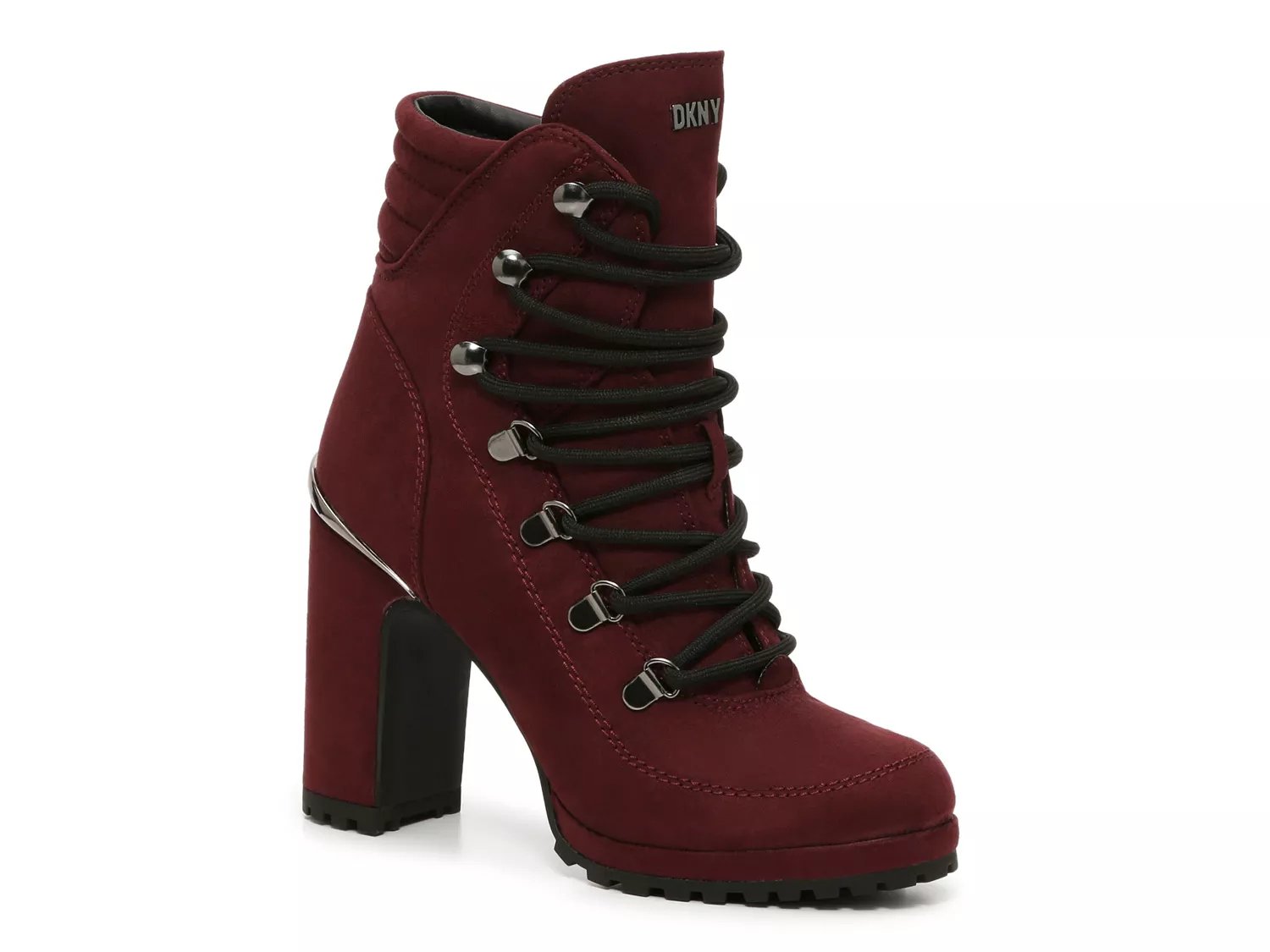 Burgundy store booties dsw