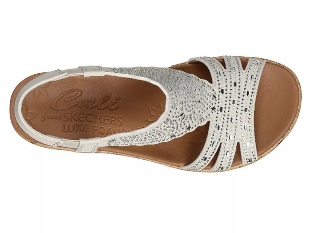 Skechers beverlee wedge sandals on sale