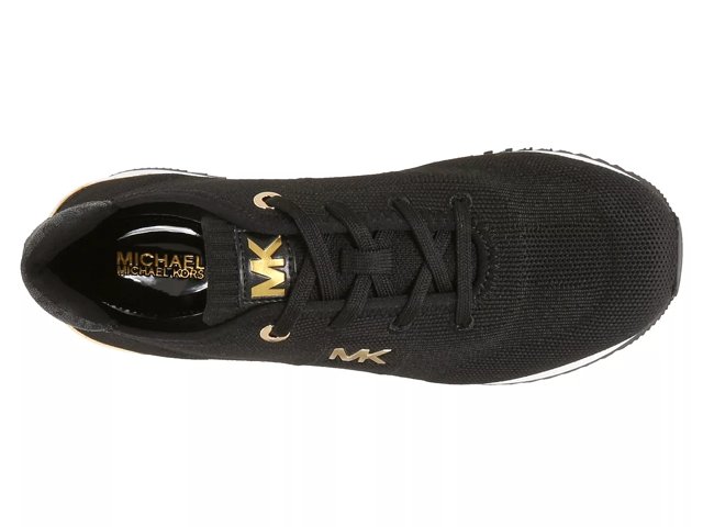 Michael kors black hotsell wedge trainers