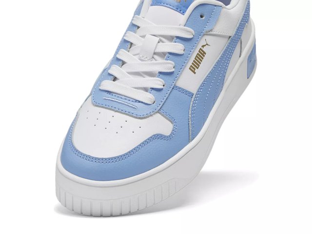 Puma Carina Street Platform Sneaker Women s White Blue Size 10 Sneakers