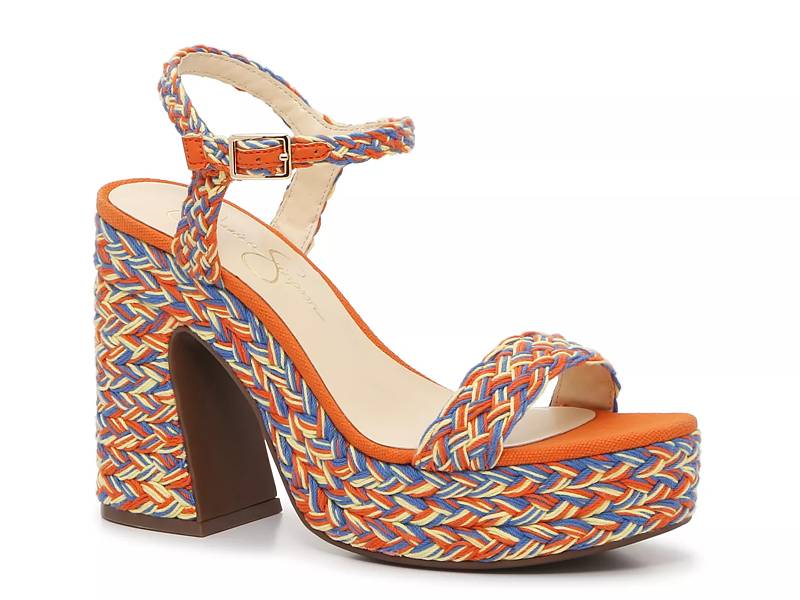 Orange fashion sandals dsw