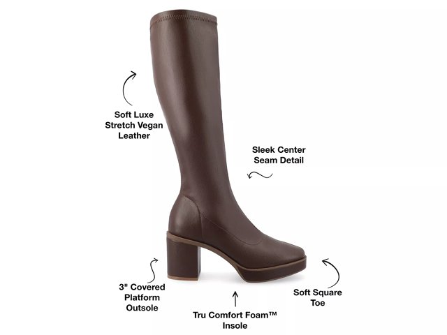 Journee Collection Alondra Wide Calf Platform Boot Free Shipping DSW