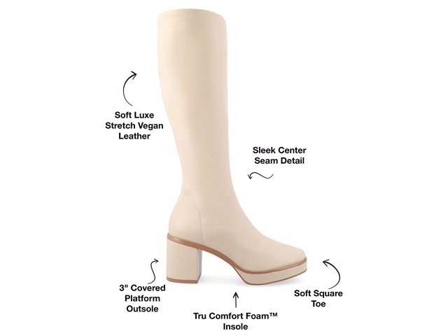 Wide calf stretch back boots discount