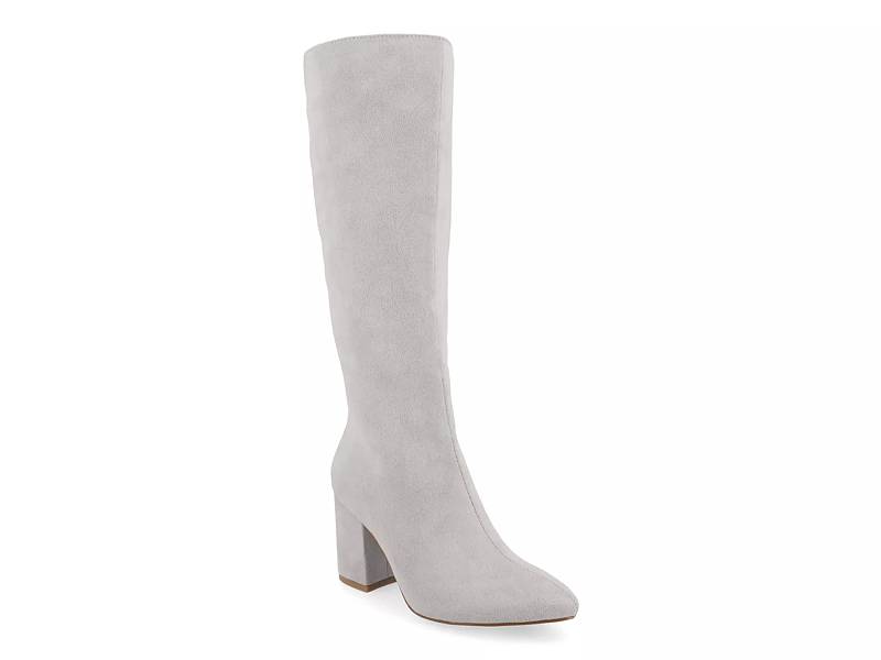 Grey extra wide hot sale calf boots