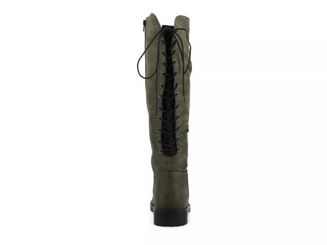 Olive wide cheap calf boots