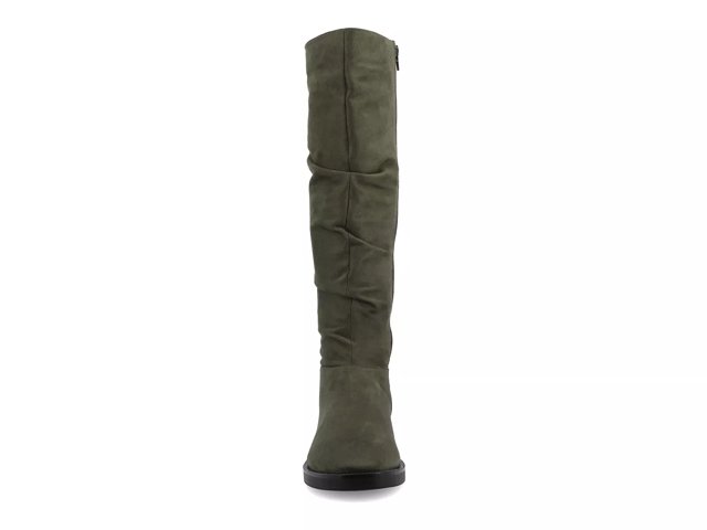 Olive green new arrivals wide calf boots