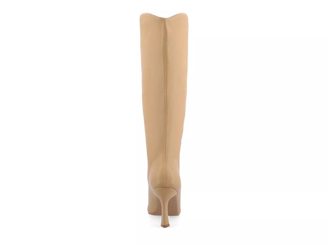 Open toe wide calf boots hot sale