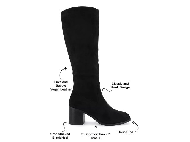 Extra wide calf deals black suede boots