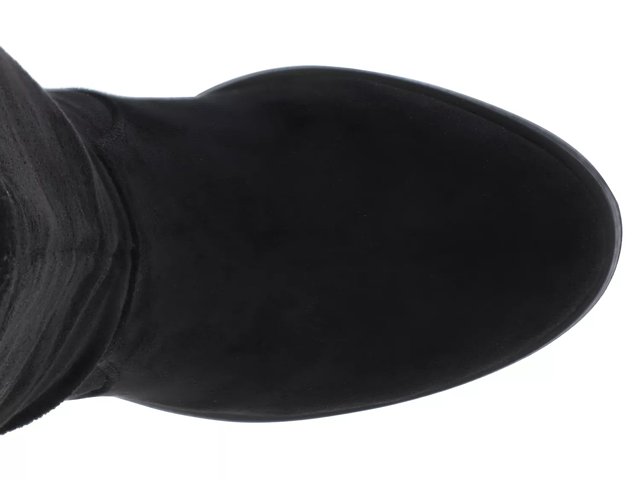 Extra wide calf black suede boots clearance