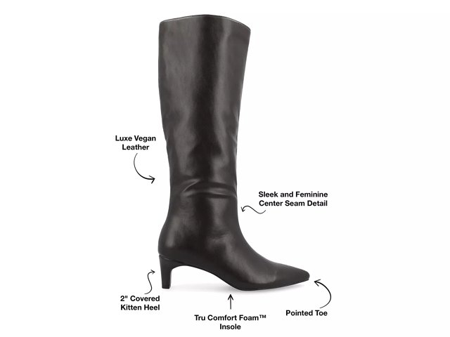 Vegan wide calf boots discount