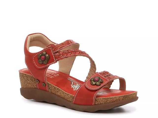 Dsw red wedge sandals clearance