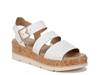 Once Twice Wedge Sandal White Synthetic view