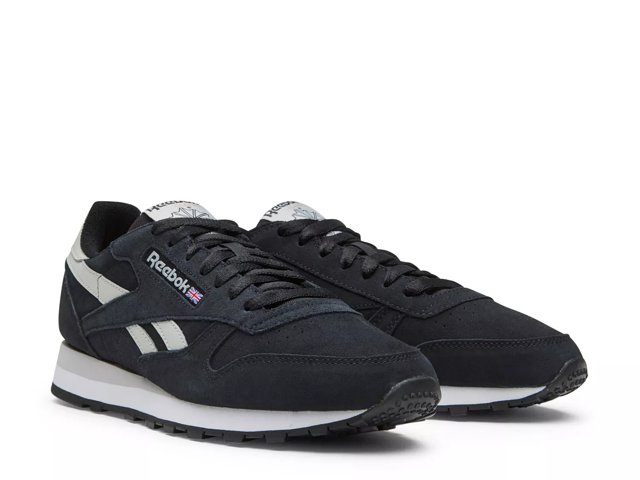 Women's black reebok classics sales