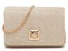 Mini Glitter Clutch Gold Metallic view