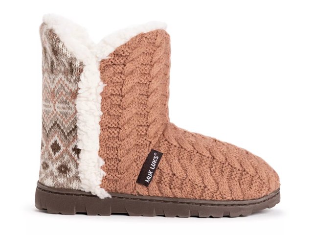 Womens muk top luk bootie slippers