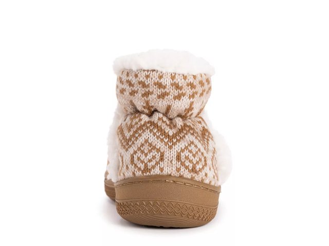 Muk Luks Women's Knit Back Bootie Slipper 