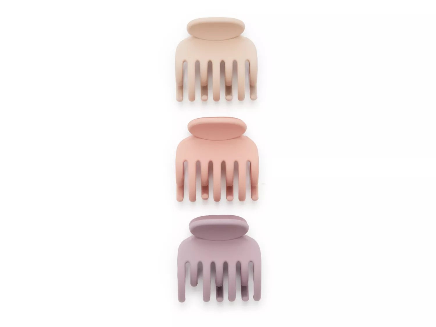 Double Medium Claw Hair Clip Set - 3 Pack