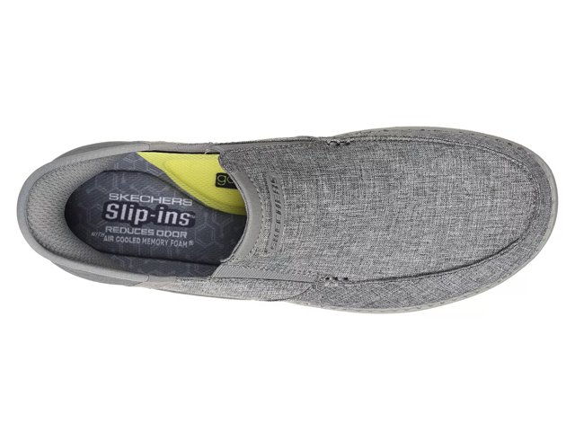 Skechers mens canvas slip on 2025