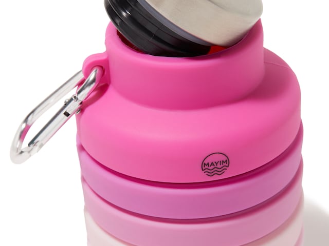 Silicone Unbreakable durable on-the-go Water Bottle Pink MKS Miminoo