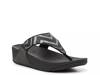 Lulu Sequin Wedge Sandal Black view