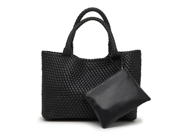Crown Vintage Woven Tote Wallet Women s Black Size Not Applicable Handbags