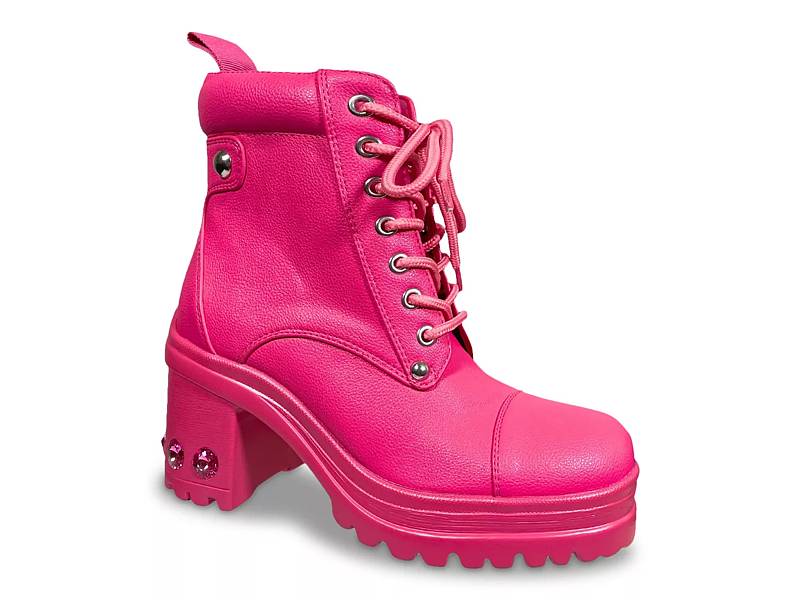 Hot pink shop work boots