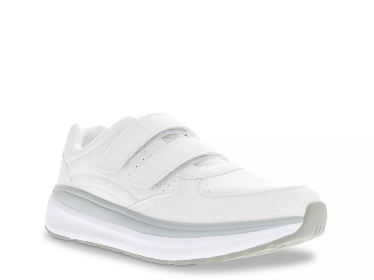 Propet Extra Wide Width Ultima Strap Sneaker | Men's | White | Size 8 | Sneakers