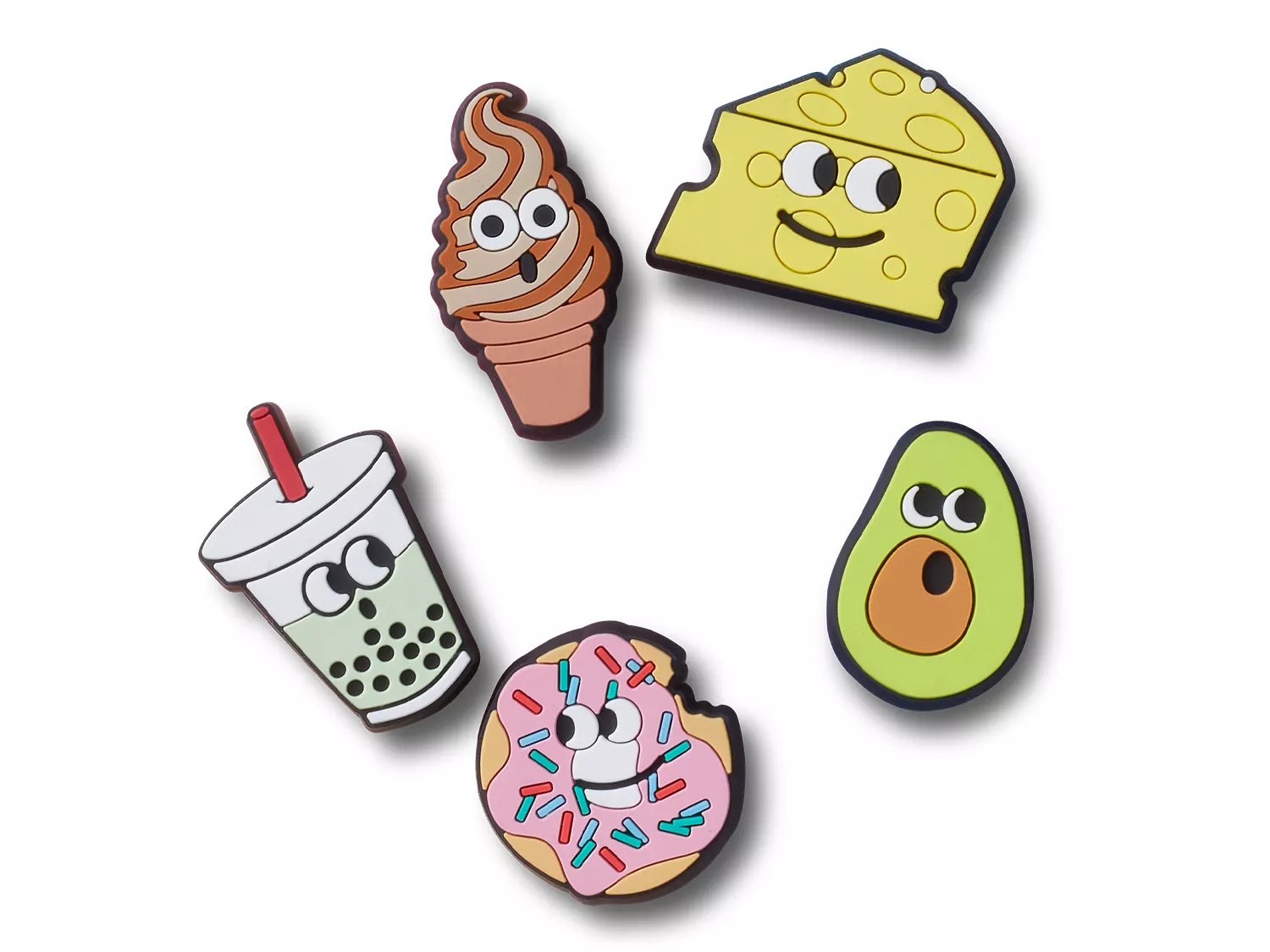 Crocs food friends jibbitz set 5 pack free shipping dsw