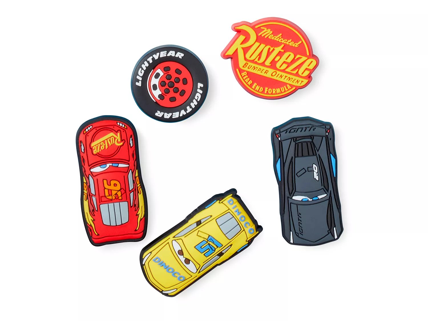 Cars Movie Jibbits for Crocz set 2024 of 4