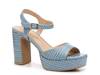 Teemara Sandal Light Blue Croc Print view