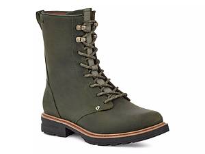 Green combat hot sale boots women's