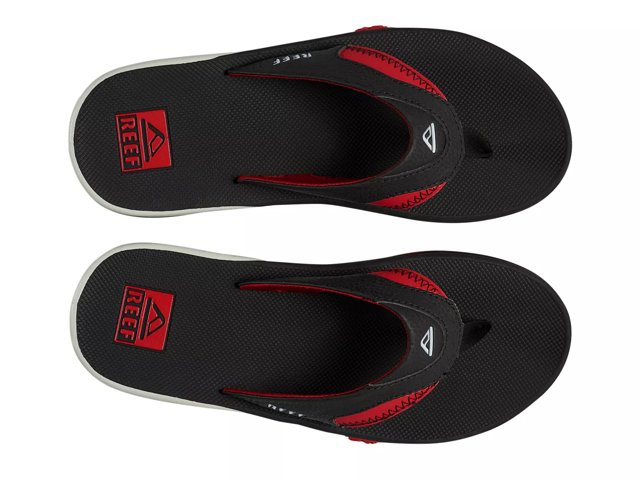 Black and red flip flops deals