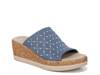 Royal Wedge Sandal Blue view