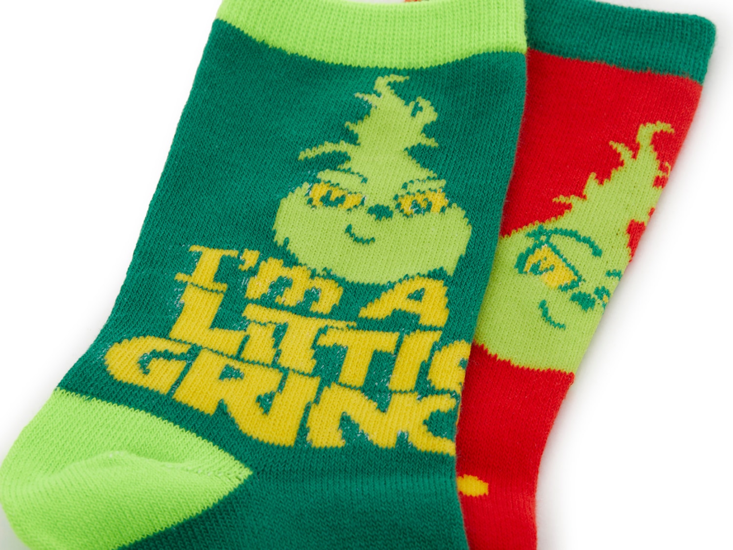 Grinch Kids' Crew Socks - 2 Pack