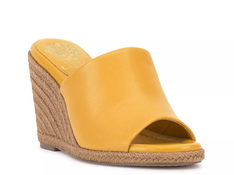 Yellow wedges sale dsw