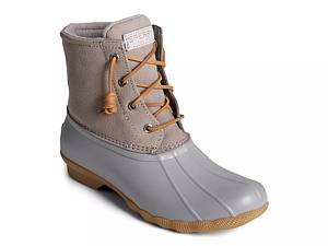 Gray and pink shop sperry duck boots