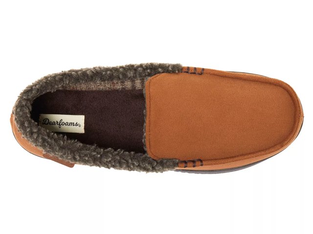 Dearfoams Alexander Berber Casing Moccasin Slipper Free Shipping