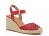 Rottie Espadrille Wedge Sandal Watermelon Red view